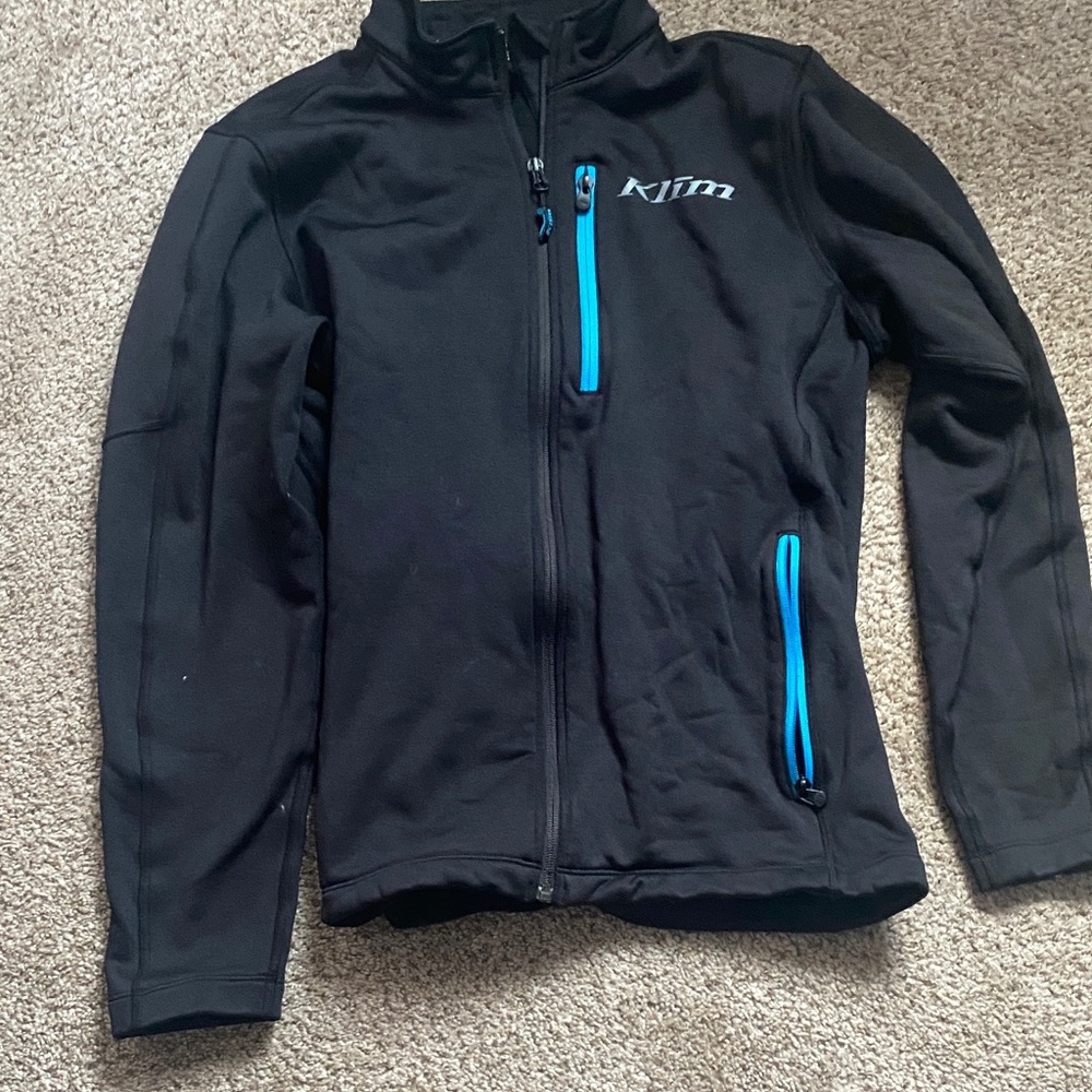 Klim Men's Black Performance Jacket with Blue Highlights